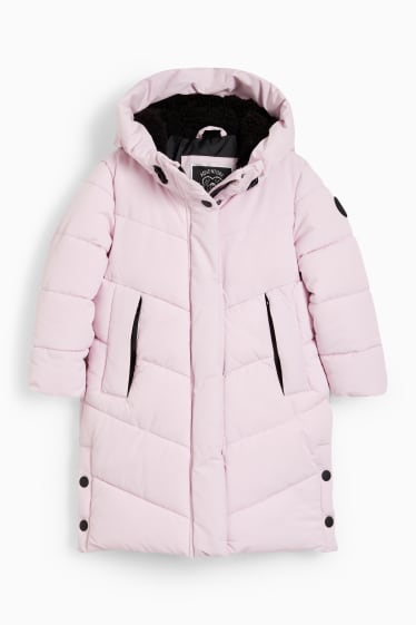 Niños: niñas - Chaqueta acolchada con capucha - rosa claro