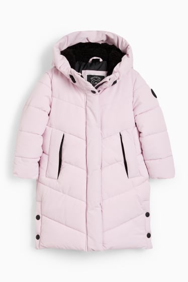 Niños - Chaqueta acolchada con capucha - rosa claro