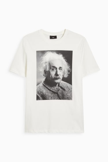 Home - Samarreta de màniga curta - Einstein - blanc trencat