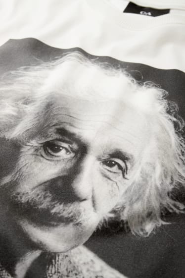 Home - Samarreta de màniga curta - Einstein - blanc trencat