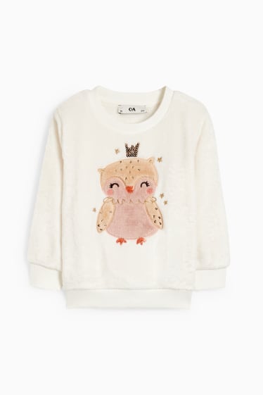 Kinderen: meisjes - Sweatshirt - wit