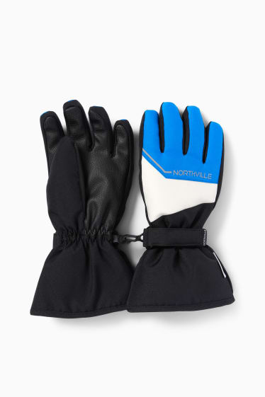 Kinder Jungen - Ski-Handschuhe - wasserdicht - blau