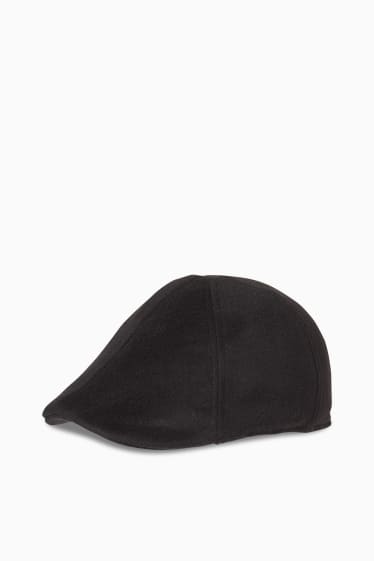 Heren - Flat cap - THERMOLITE® - zwart