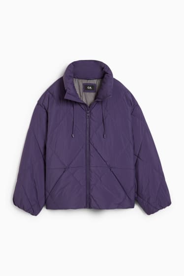 Women - Quilted jacket - purple