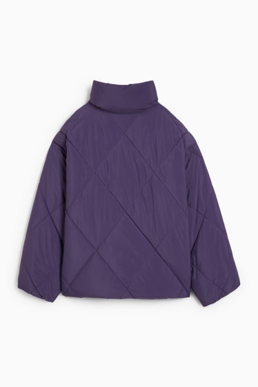 Women - Quilted jacket - purple