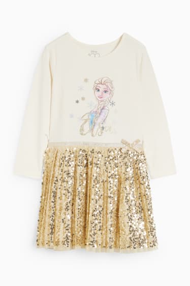 Kinderen: meisjes - Frozen - jurk - beige