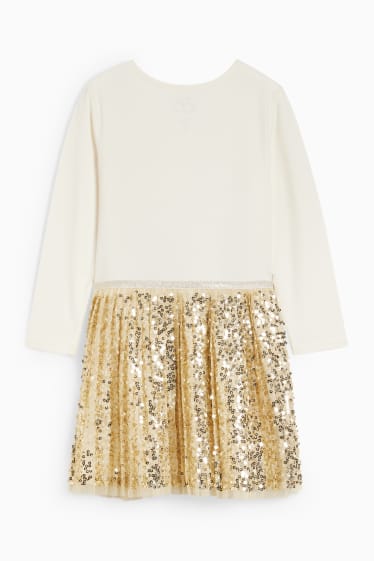 Kinderen: meisjes - Frozen - jurk - beige
