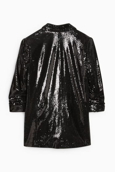 Donna - Blazer con paillettes - relaxed fit - nero
