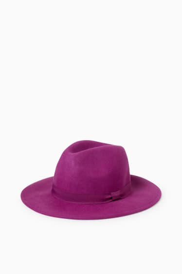 Damen - Hut - violett