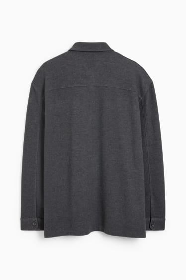 Men - Shirt jacket - dark gray