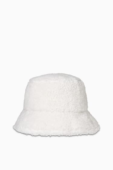 Mujer - CLOCKHOUSE - gorro de borreguillo - blanco roto