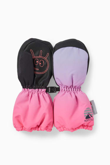 Bambine - Guanti da sci - fucsia fluorescente