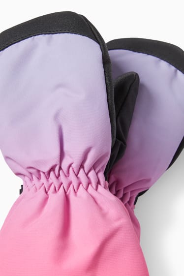 Bambine - Guanti da sci - fucsia fluorescente