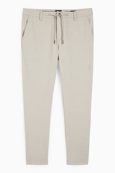 Hommes - Chino - tapered fit - beige clair