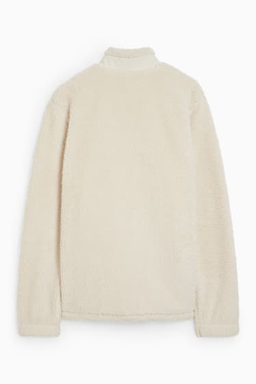 Men - Teddy fur jacket - THERMOLITE® - cremewhite