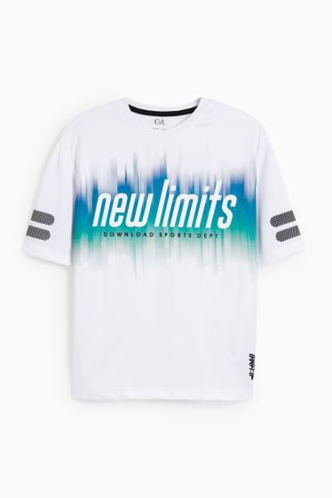 Kinder Buben - Funktions-Shirt - weiß