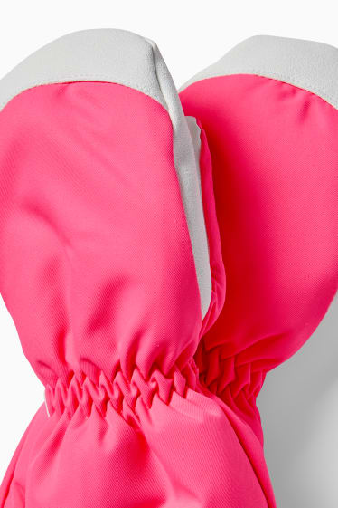 Bambine - Guanti da sci - fucsia fluorescente