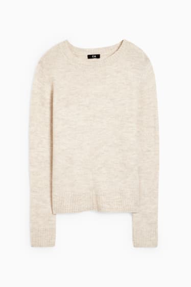 Femmes - Pullover basique - beige clair