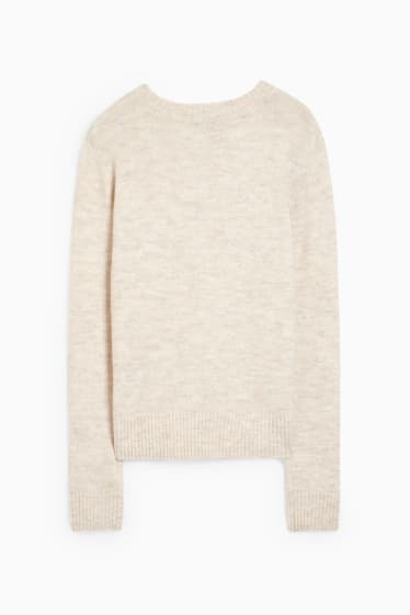 Femmes - Pullover basique - beige clair