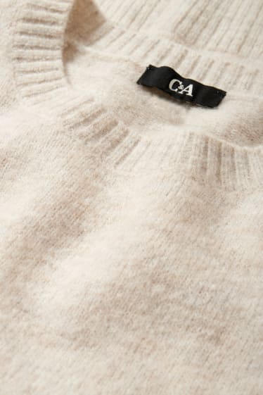 Femmes - Pullover basique - beige clair