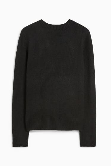 Damen - Basic-Pullover - schwarz