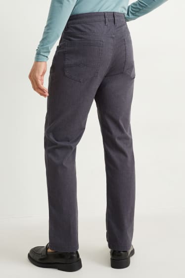 Hommes - Pantalon - regular fit - jean gris foncé