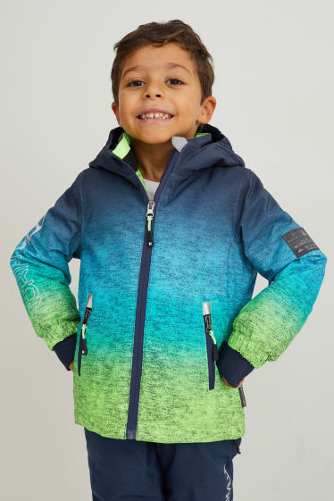 Niños - Chaqueta de esquí con capucha - azul oscuro