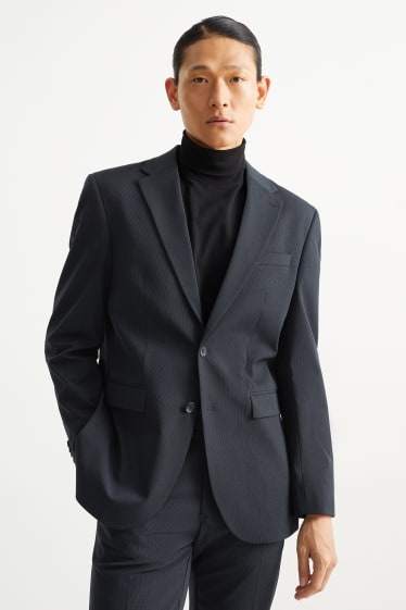 Hommes - Veste de costume - regular fit - Flex - matière extensible - Mix & Match - bleu foncé