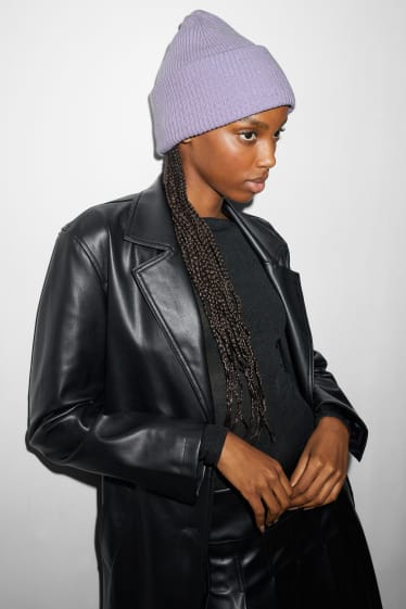 Women - CLOCKHOUSE - knitted hat - light violet