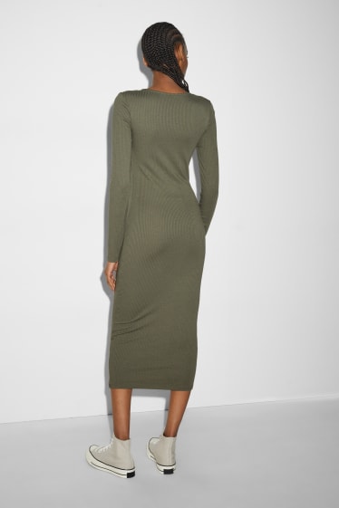 Damen - CLOCKHOUSE - Bodycon Kleid - dunkelgrün