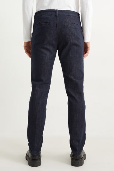 Uomo - Jeans chino -- tapered fit - blu scuro