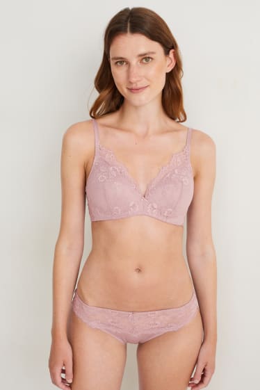 Dames - Slip - donker rose