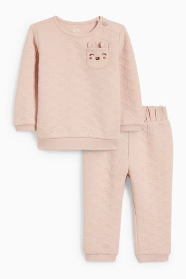 Babys - Babyoutfit - 2-delig - roze