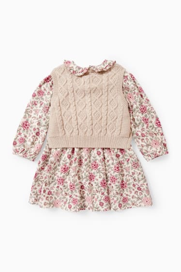 Neonate - Completo neonati - 2 pezzi - beige