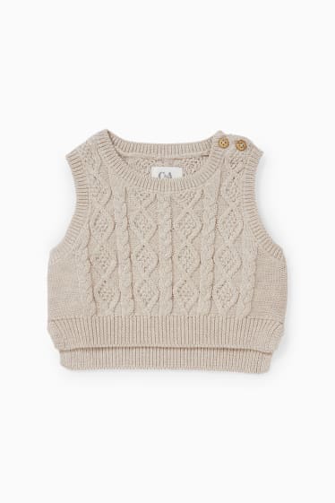 Neonate - Completo neonati - 2 pezzi - beige