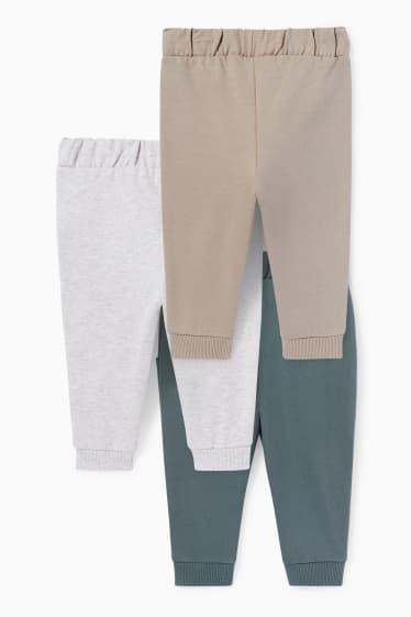 Baby Jungen - Multipack 3er - Baby-Jogginghose - beige