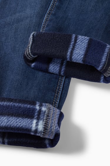 Kinder Buben - Slim Jeans - Thermojeans - jeansblau