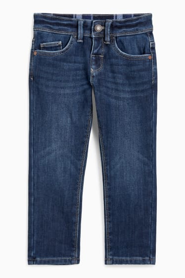 Kinder Buben - Slim Jeans - Thermojeans - jeansblau