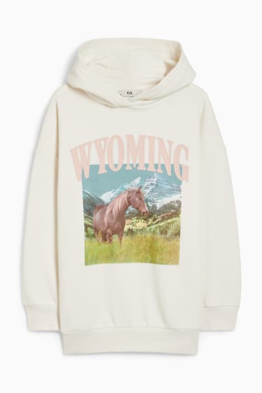 Kinder Mädchen - Hoodie - cremeweiß