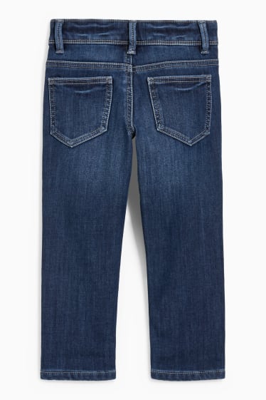 Dzieci - Slim jeans - ciepłe dżinsy - dżins-niebieski