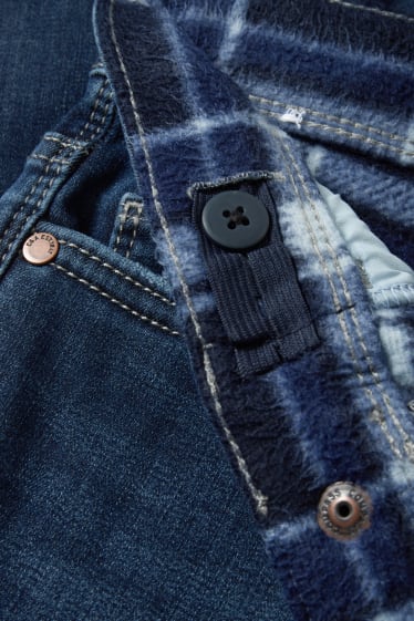 Kinder Buben - Slim Jeans - Thermojeans - jeansblau