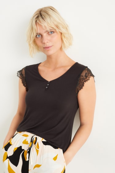 Women - Pyjama top - black