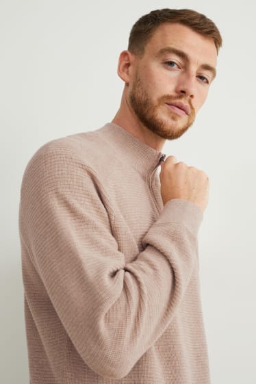 Men - Jumper - taupe