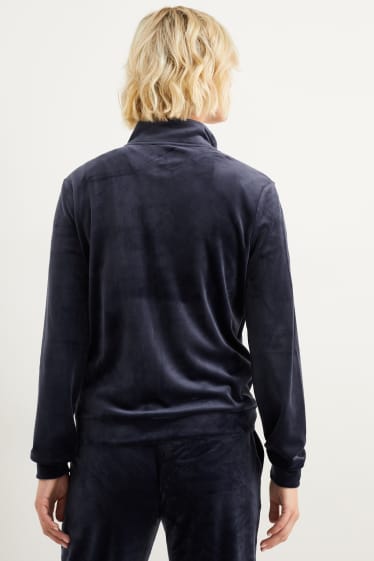 Women - Basic zip-through sweatshirt - dark blue