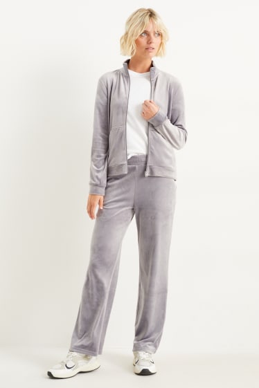 Women - Basic trousers - gray