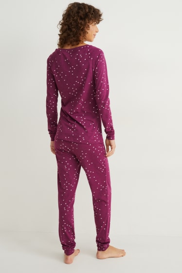 Dona - Pijama - estampat - violeta