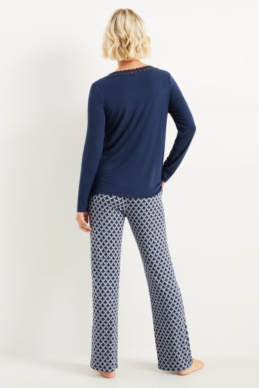 Dona - Pijama - blau fosc