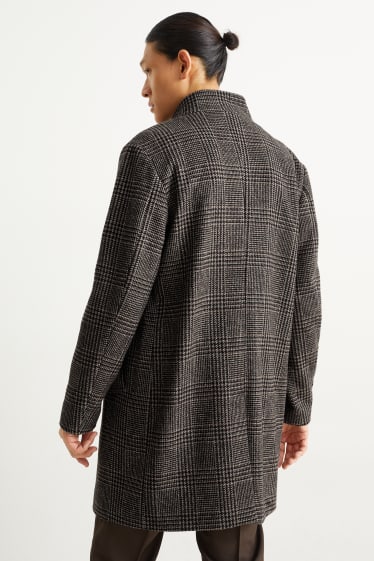 Uomo - Cappotto - effetto sovrapposto - marrone