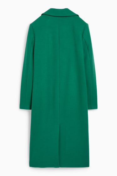 Femmes - Manteau - laine mélangée - vert