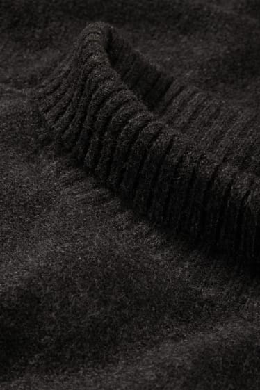 Femmes - Robe en maille - gris foncé